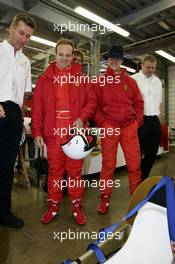 07.07.2005 Corby, England SHELL ECO-MARATHON UK - at the Rockingham Motor Circuit with Michael Schumacher, GER, Ferrari and Rubens Barrichello, BRA, Ferrari - July, Formula 1 World Championship, Rd 11, British Grand Prix, Silverstone, England