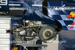 07.07.2005 Silverstone, England Gearbox and rear suspension of the Red Bull RB1 - July, Formula 1 World Championship, Rd 11, British Grand Prix, Silverstone, England