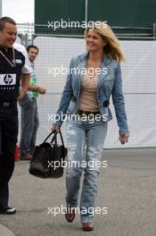 22.07.2005 Hockenheim, Germany, Corina Schumacher, GER, Corinna, wife of Michael Schumacher - July, Formula 1 World Championship, Rd 12, German Grand Prix, Hockenheim, Germany, Grosser Mobil 1 Preis von Deutschland, GER, Hockenheimring Baden-Württemberg