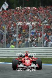 24.07.2005 Hockenheim, Germany, Michael Schumacher, GER, Ferrari - July, Formula 1 World Championship, Rd 12, German Grand Prix, Hockenheim, Germany, Grosser Mobil 1 Preis von Deutschland, GER, Hockenheimring Baden-Württemberg, Race