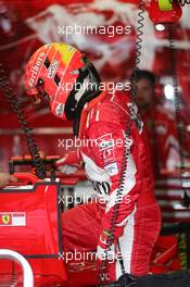 23.07.2005 Hockenheim, Germany, Michael Schumacher, GER, Ferrari - July, Formula 1 World Championship, Rd 12, German Grand Prix, Hockenheim, Germany, Grosser Mobil 1 Preis von Deutschland, GER, Hockenheimring Baden-Württemberg, Practice