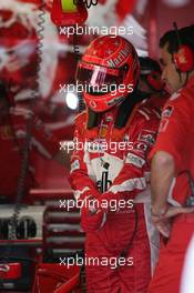 23.07.2005 Hockenheim, Germany, Michael Schumacher, GER, Ferrari - July, Formula 1 World Championship, Rd 12, German Grand Prix, Hockenheim, Germany, Grosser Mobil 1 Preis von Deutschland, GER, Hockenheimring Baden-Württemberg, Practice