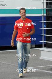 23.07.2005 Hockenheim, Germany, Michael Schumacher, GER, Ferrari - July, Formula 1 World Championship, Rd 12, German Grand Prix, Hockenheim, Germany, Grosser Mobil 1 Preis von Deutschland, GER, Hockenheimring Baden-Württemberg