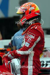 24.07.2005 Hockenheim, Germany, Michael Schumacher, GER, Ferrari  - July, Formula 1 World Championship, Rd 12, German Grand Prix, Hockenheim, Germany, Grosser Mobil 1 Preis von Deutschland, GER, Hockenheimring Baden-Württemberg