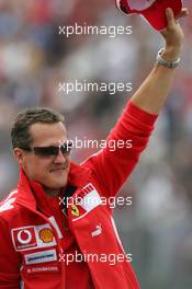 24.07.2005 Hockenheim, Germany, Michael Schumacher, GER, Ferrari - July, Formula 1 World Championship, Rd 12, German Grand Prix, Hockenheim, Germany, Grosser Mobil 1 Preis von Deutschland, GER, Hockenheimring Baden-Württemberg