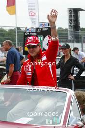 24.07.2005 Hockenheim, Germany, Michael Schumacher, GER, Ferrari - July, Formula 1 World Championship, Rd 12, German Grand Prix, Hockenheim, Germany, Grosser Mobil 1 Preis von Deutschland, GER, Hockenheimring Baden-Württemberg