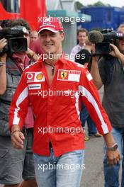 21.07.2005 Hockenheim, Germany, Michael Schumacher, GER, Ferrari - July, Formula 1 World Championship, Rd 12, German Grand Prix, Hockenheim, Germany, Grosser Mobil 1 Preis von Deutschland, GER, Hockenheimring Baden-Württemberg