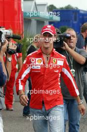 21.07.2005 Hockenheim, Germany, Michael Schumacher, GER, Ferrari - July, Formula 1 World Championship, Rd 12, German Grand Prix, Hockenheim, Germany, Grosser Mobil 1 Preis von Deutschland, GER, Hockenheimring Baden-Württemberg