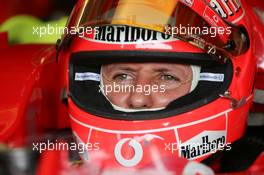 29.07.2005 Hungaroring, Hungary, Michael Schumacher, GER, Ferrari - July, Formula 1 World Championship, Rd 13, Hungarian Grand Prix, Budapest, Hungary, HUN, Practice