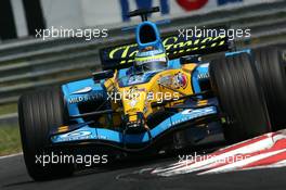 29.07.2005 Hungaroring, Hungary, Giancarlo Fisichella (ITA), Mild Seven Renault F1 R25 - July, Formula 1 World Championship, Rd 13, Hungarian Grand Prix, Budapest, Hungary, HUN, Practice