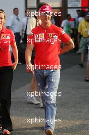 29.07.2005 Hungaroring, Hungary, Michael Schumacher, GER, Ferrari - July, Formula 1 World Championship, Rd 13, Hungarian Grand Prix, Budapest, Hungary, HUN