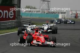 31.07.2005 Hungaroring, Hungary, Michael Schumacher, GER, Scuderia Ferrari Marlboro, F2005, Action, Track - July, Formula 1 World Championship, Rd 13, Hungarian Grand Prix, Budapest, Hungary, HUN, Race