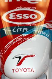 30.07.2005 Hungaroring, Hungary, Nose designated for the T-car of Jarno Trulli (ITA), Panasonic Toyota Racing - July, Formula 1 World Championship, Rd 13, Hungarian Grand Prix, Budapest, Hungary, HUN, Practice