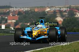 30.07.2005 Hungaroring, Hungary, Giancarlo Fisichella (ITA), Mild Seven Renault F1 R25 - July, Formula 1 World Championship, Rd 13, Hungarian Grand Prix, Budapest, Hungary, HUN, Practice