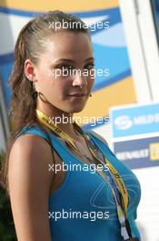 30.07.2005 Hungaroring, Hungary, Girl in the paddock - July, Formula 1 World Championship, Rd 13, Hungarian Grand Prix, Budapest, Hungary, HUN