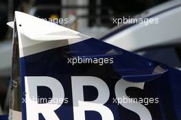 28.07.2005 Hungaroring, Hungary, The BMW Williams features three small winglets on the engine cover for this race to maximize downforce - July, Formula 1 World Championship, Rd 13, Hungarian Grand Prix, Budapest, Hungary, HUN