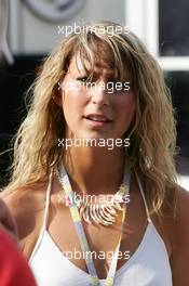 28.07.2005 Hungaroring, Hungary, A girl in the paddock - July, Formula 1 World Championship, Rd 13, Hungarian Grand Prix, Budapest, Hungary, HUN