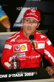 01.09.2005 Monza, Italy, Michael Schumacher (GER), Scuderia Ferrari Marlboro, Portrait - September, Formula 1 World Championship, Rd 15, Italian Grand Prix, Press Conference