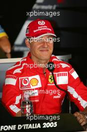 01.09.2005 Monza, Italy, Michael Schumacher (GER), Scuderia Ferrari Marlboro, Portrait - September, Formula 1 World Championship, Rd 15, Italian Grand Prix, Press Conference