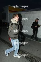 15.12.2005 Jerez, Spain,  Michael Schumacher (GER), Scuderia Ferrari, arrives at the circuit to make his return to testing after his winter break - Formula One Testing, Jerez de la Frontera