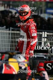 09.10.2005 Suzuka, Japan,  Michael Schumacher, GER, Ferrari - October, Formula 1 World Championship, Rd 18, Japanese Grand Prix, Sunday Podium