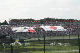 09.10.2005 Suzuka, Japan,  Takuma Sato fans - October, Formula 1 World Championship, Rd 18, Japanese Grand Prix, Sunday Race