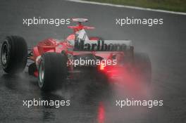 08.10.2005 Suzuka, Japan,  Michael Schumacher, GER, Scuderia Ferrari Marlboro, F2005, Action, Track - October, Formula 1 World Championship, Rd 18, Japanese Grand Prix, Saturday Practice