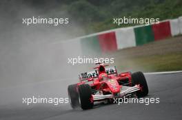 08.10.2005 Suzuka, Japan,  Michael Schumacher, GER, Scuderia Ferrari Marlboro, F2005, Action, Track - October, Formula 1 World Championship, Rd 18, Japanese Grand Prix, Saturday Practice