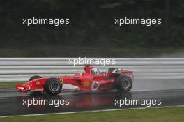 08.10.2005 Suzuka, Japan,  Rubens Barrichello, BRA, Scuderia Ferrari Marlboro, F2005, Action, Track - October, Formula 1 World Championship, Rd 18, Japanese Grand Prix, Saturday Practice