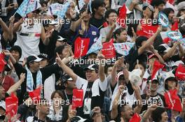 08.10.2005 Suzuka, Japan,  Takuma Sato fans - October, Formula 1 World Championship, Rd 18, Japanese Grand Prix, Saturday Qualifying