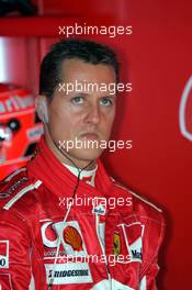 21.05.2005 Monte-Carlo, Monaco,  Michael Schumacher, GER, Scuderia Ferrari Marlboro, F2005, Pitlane, Box, Garage - May, Formula 1 World Championship, Rd 6, Monaco Grand Prix, MON, Practice