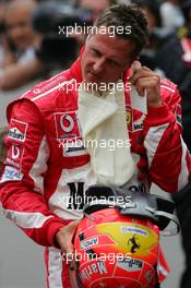 21.05.2005 Monte-Carlo, Monaco,  A dissapointed Michael Schumacher (GER), Scuderia Ferrari Marlboro, Portrait - May, Formula 1 World Championship, Rd 6, Monaco Grand Prix, MON, Qualifying