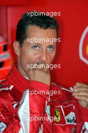 21.05.2005 Monte-Carlo, Monaco,  Michael Schumacher, GER, Scuderia Ferrari Marlboro, F2005, Pitlane, Box, Garage - May, Formula 1 World Championship, Rd 6, Monaco Grand Prix, MON, Practice