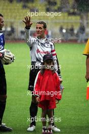 17.05.2005 Monte-Carlo, Monaco,  Michael Schumacher, GER, Ferrari - Charity Soccer (I`Amade) at the Stade Louis 2 - May, Formula 1 World Championship, Rd 6, Monaco Grand Prix, MON