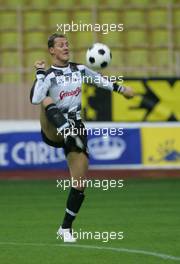 17.05.2005 Monte-Carlo, Monaco, Charity Soccer (I`Amade) at the Stade Louis 2, with Prince Albert II of Monaco and Michael Schumacher, GER, Ferrari, - May, Formula 1 World Championship, Rd 6, Monaco Grand Prix, MON