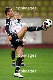 17.05.2005 Monte-Carlo, Monaco,  Charity Soccer (I`Amade) at the Stade Louis 2, with Prince Albert II of Monaco and Michael Schumacher, GER, Ferrari - May, Formula 1 World Championship, Rd 6, Monaco Grand Prix, MON