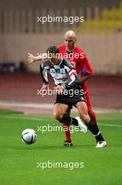 17.05.2005 Monte-Carlo, Monaco,  Charity Soccer (I`Amade) at the Stade Louis 2, with Prince Albert II of Monaco and Michael Schumacher, GER, Ferrari - May, Formula 1 World Championship, Rd 6, Monaco Grand Prix, MON