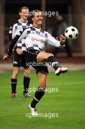 17.05.2005 Monte-Carlo, Monaco,  Charity Soccer (I`Amade) at the Stade Louis 2, with Prince Albert II of Monaco and Michael Schumacher, GER, Ferrari - May, Formula 1 World Championship, Rd 6, Monaco Grand Prix, MON