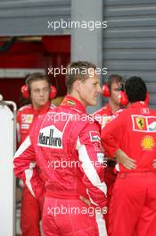 26.08.2005 Monza, Italy, Michael Schumacher, GER, Ferrari - August, F1 testing, Autodromo Nazionale Monza, Italy