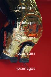 25.08.2005 Monza, Italy, Ferrari race seat with heat protecting foil on the backside - August, F1 testing, Autodromo Nazionale Monza, Italy