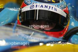 25.08.2005 Monza, Italy, Fernando Alonso, ESP, Renault F1 Team - August, F1 testing, Autodromo Nazionale Monza, Italy