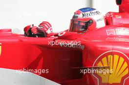 23.08.2005 Monza, Italy, Rubens Barrichello, BRA, Ferrari - August, F1 testing, Autodromo Nazionale Monza, Italy