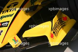 24.08.2005 Monza, Italy, Jordan, front wing with small extra wings - August, F1 testing, Autodromo Nazionale Monza, Italy