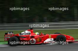 24.08.2005 Monza, Italy, Felipe Massa, BRA, Sauber Petronas, testing for Ferrari - August, F1 testing, Autodromo Nazionale Monza, Italy