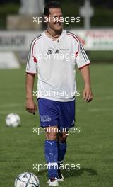 25.06.2005 Yverdon, Michael Schumacher, GER, playing football - June, Yverdon, Swizerland