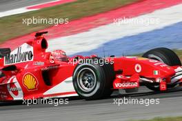 19.03.2005 Sepang, Malaysia, Michael Schumacher, GER, Scuderia Ferrari Marlboro F2004M - Saturday, March, Formula 1 World Championship, Rd 2, Practice, Malaysian Grand Prix, KUL, Kuala Lumpur