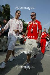 20.03.2005 Sepang, Malaysia, Michael Schumacher, GER, Ferrari and Rubens Barrichello, BRA, Ferrari - Sunday, March, Formula 1 World Championship, Rd 2, Malaysian Grand Prix, KUL, Kuala Lumpur