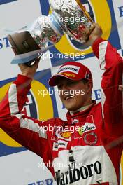 24.04.2005 Imola, San Marino, Michael Schumacher, GER, Ferrari - April, Formula 1 World Championship, Rd 4, San Marino Grand Prix, RSM, Podium