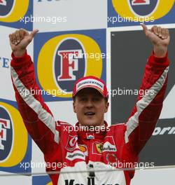 24.04.2005 Imola, San Marino, Michael Schumacher, GER, Ferrari - April, Formula 1 World Championship, Rd 4, San Marino Grand Prix, RSM, Podium