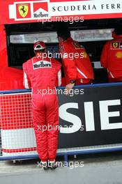 23.04.2005 Imola, San Marino, Michael Schumacher, GER, Ferrari - April, Formula 1 World Championship, Rd 4, San Marino Grand Prix, RSM, qualifying